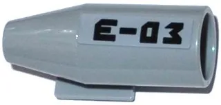 Engine, Smooth Large, 2 x 2 Thin Top Plate with 'E-03' Pattern Model Right (Sticker) - Set 60093