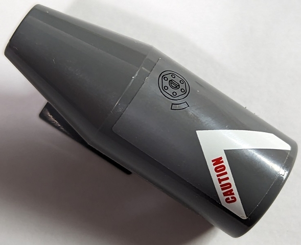 Engine, Smooth Large, 2 x 2 Thin Top Plate with White V-Shaped Stripe, 'CAUTION' and Filler Cap Pattern Model Left Side (Sticker) - Set 60010