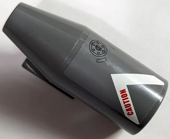 Engine, Smooth Large, 2 x 2 Thin Top Plate with White V-Shaped Stripe, 'CAUTION' and Filler Cap Pattern Model Left Side (Sticker) - Set 60010