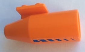 Engine, Smooth Large, 2 x 2 Thin Top Plate with Blue Diagonal Stripes Pattern Model Left Side (Sticker) - Set 4210