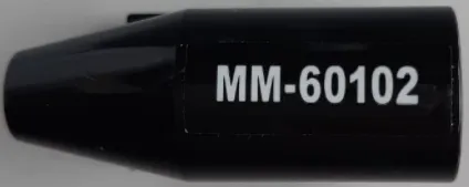 Engine, Smooth Large, 2 x 2 Thin Top Plate with White 'MM-60102' Pattern Model Right Side (Sticker) - Set 60102