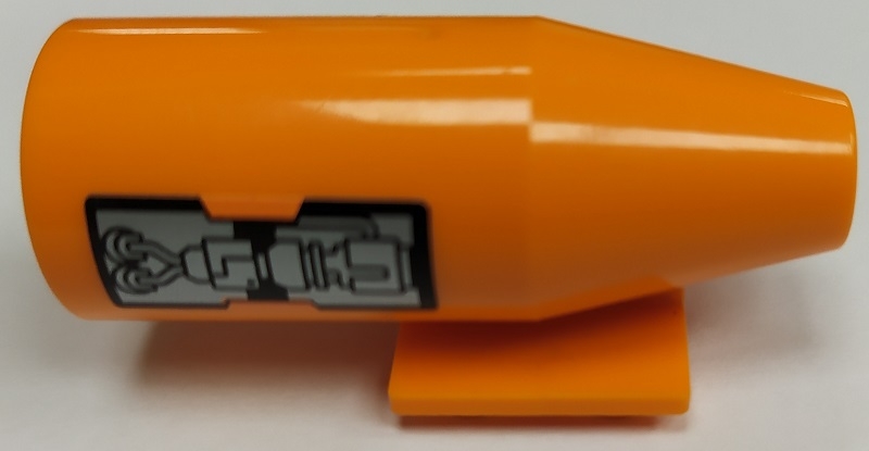 Engine, Smooth Large, 2 x 2 Thin Top Plate with Black and Silver Engine Pattern on Both Sides (Stickers) - Set 8969