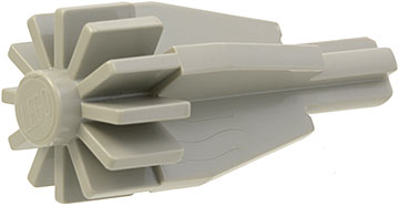 Engine, Smooth Large, Center with Fan/Gear and Axle End