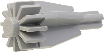 Engine, Smooth Large, Center with Fan/Gear and Axle End