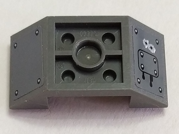 Slope, Inverted 45 4 x 2 Double with Bolted Panel and Bullet Holes Pattern (Stickers) - Set 7051