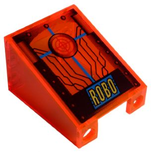 Windscreen 3 x 4 x 4 Inverted with RoboForce Gold 'ROBO' and Red Crosshairs Pattern (Sticker) - Set 2153