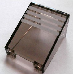 Windscreen 3 x 4 x 4 Inverted with 4 White Stripes Pattern (Sticker) - Set 10128