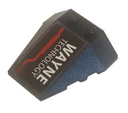 Wedge 4 x 4 Triple with Stud Notches with 'WAYNE TECHNOLOGY' Pattern Model Left Side (Sticker) - Set 76087