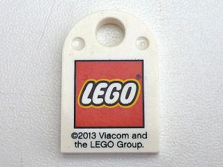 Tile, Modified 3 x 2 with Hole with LEGO Logo Small and '©2013 Viacom and the LEGO Group.' Pattern