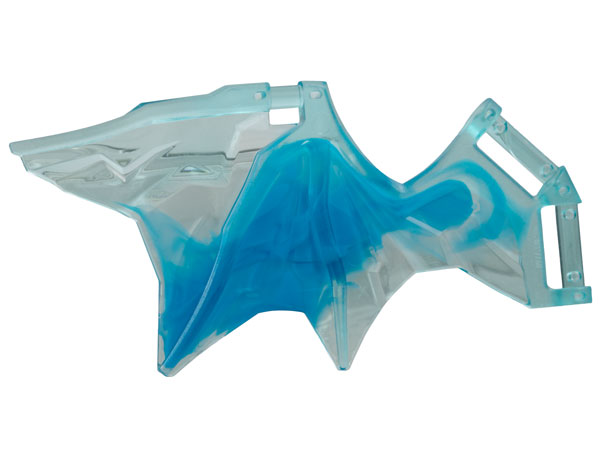 Dragon Wing 11 x 5 with Bar Handles with Marbled Dark Azure Pattern