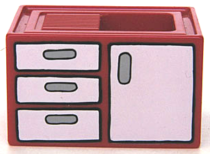 Duplo, Furniture Sink with Front Cabinet and Drawers Pattern