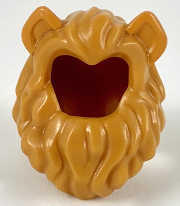 Minifigure, Hair Lion's Mane with Nougat Cat Ears Pattern