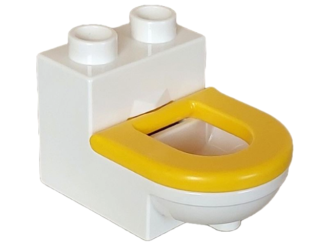 Duplo, Furniture Toilet with Yellow Seat (4911 / 4912)