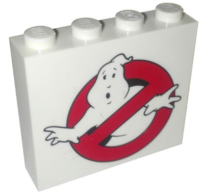 Brick 1 x 4 x 3 with Ghostbusters Logo Pattern