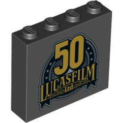 Brick 1 x 4 x 3 with Number 50 and 'LUCASFILM Ltd' Pattern
