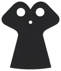 Minifigure Cape Cloth, Wide Shoulders, Narrow Tapered Cape - Traditional Starched Fabric