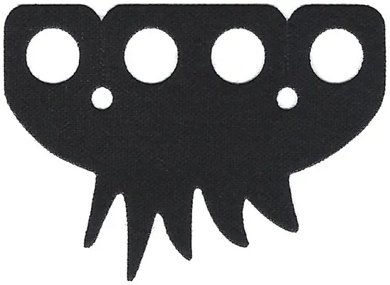 Minifigure Tuxedo Tails Cloth, 5 Jagged Points, Curved Corners - Traditional Starched Fabric