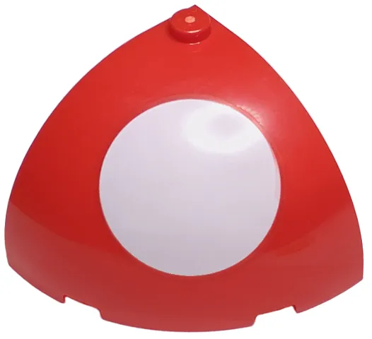 Brick, Round Corner 4 x 4 x 2 2/3 Dome Top with White Circle Pattern (Super Mario Piranha Plant Section)