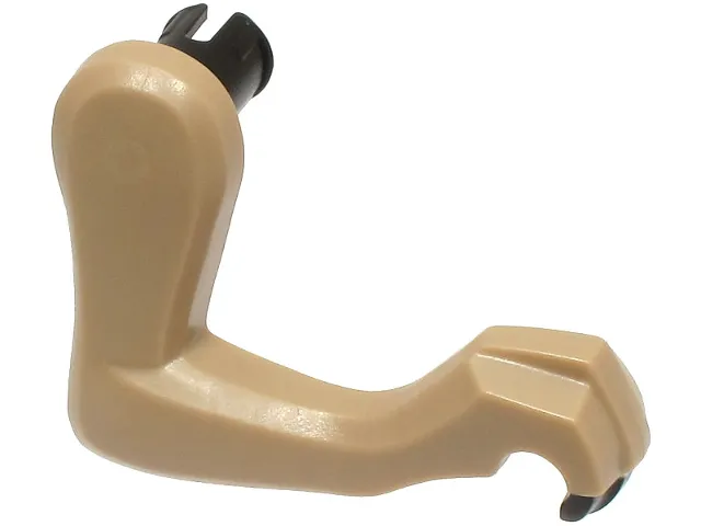 Dinosaur Leg Small (Front) Raptor Right with Black Pin and Black Claws Pattern