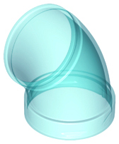 Cylinder Tube, Curved 45 degrees