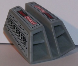 Technic Engine Air Scoop Double (RC Car) with Side Vents and 'Red Beast' Pattern (Stickers) - Set 8378