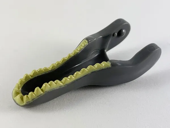 Dinosaur Jaw Lower Baryonyx / Spinosaurus with Tan Teeth Pattern