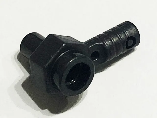 Minifigure, Weapon Bar on Front, Stud on Back