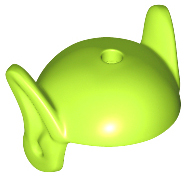 Minifigure, Headgear Bald Head with Long Pointed Ears