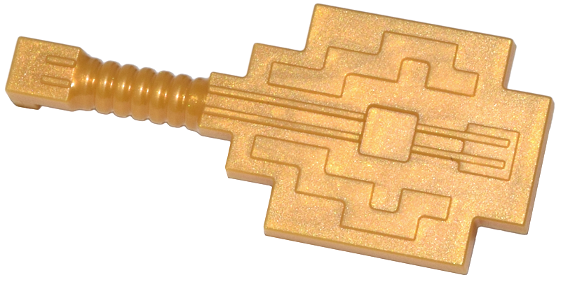 Minifigure, Utensil Musical Instrument, Lute Pixelated (Minecraft)