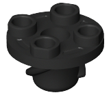 Plate, Round 2 x 2 Thin with Rotation Stem and Screw