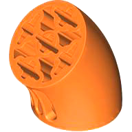 Brick, Round 3 x 3 D. 45 degrees Elbow with Axle Holes