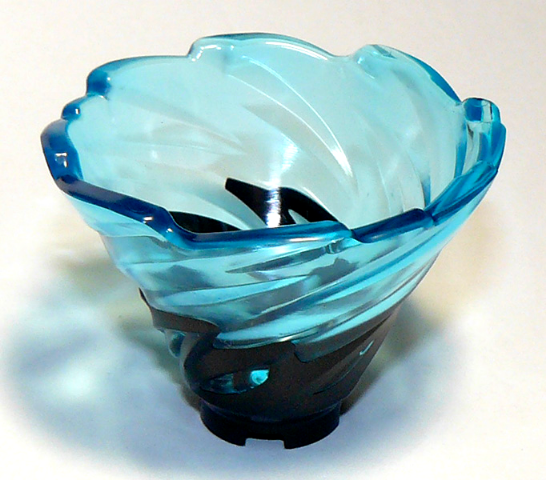 Tornado of Spinjitzu Narrow with Molded Trans-Light Blue Top Pattern