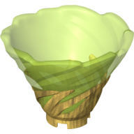 Tornado of Spinjitzu Narrow with Molded Trans-Bright Green Top Pattern