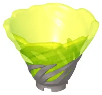 Tornado of Spinjitzu Narrow with Molded Trans-Neon Green Top Pattern