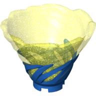 Tornado of Spinjitzu Narrow with Molded Glitter Trans-Neon Green Top Pattern