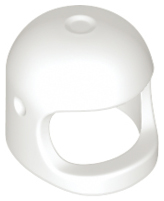 Minifigure, Headgear Helmet Space / Town with Thick Chin Strap - with Visor Dimples (Reissue with Top Dimple)