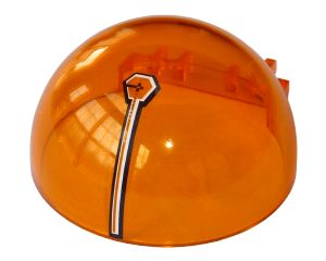 Windscreen 6 x 6 x 3 Canopy Dome Half Sphere with Dual 2 Fingers with Black and White Target and Lines Pattern (Sticker) - Set 7694