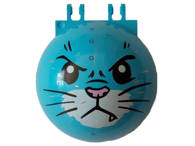 Windscreen 6 x 6 x 3 Canopy Dome Half Sphere with Dual 2 Fingers with Angry Cat Face Pattern