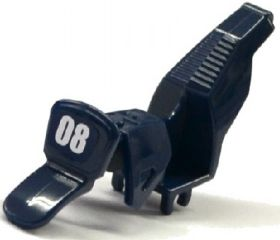 Motorcycle Fairing, Dirt Bike with White '08' on Dark Blue Background Pattern (Sticker) - Set 60069