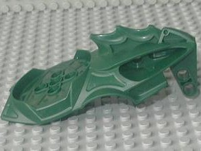 Bionicle Visorak Head with 7 Pin Holes and Axle Hole (Keelerak)