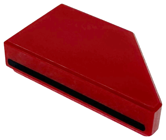 Tile, Modified 1 x 2 Wedge Left with Black Line Pattern