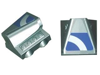 Vehicle, Air Scoop Engine Top 2 x 2 with Blue and White Swirl Pattern (Sticker) - Set 8662