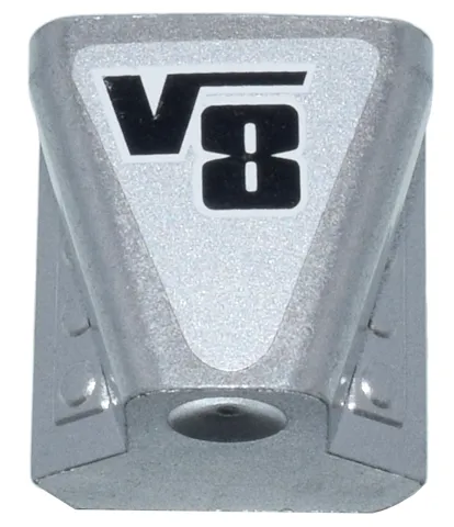 Vehicle, Air Scoop Engine Top 2 x 2 with Black 'V8' Pattern (Sticker) - Set 8656