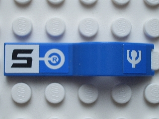 Vehicle, Mudguard 1 x 4 1/2 with Black Number 5 on White Square and Headlight Pattern Model Right Side (Stickers) - Sets 6111 / 8662