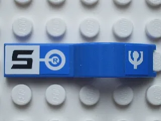 Vehicle, Mudguard 1 x 4 1/2 with Black Number 5 on White Square and Headlight Pattern Model Right Side (Stickers) - Sets 6111 / 8662