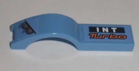 Vehicle, Mudguard 1 x 4 1/2 with Headlights and 'INT Turbo' Pattern Model Left Side (Stickers) - Set 8193