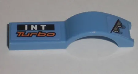 Vehicle, Mudguard 1 x 4 1/2 with Headlights and 'INT Turbo' Pattern Model Right Side (Stickers) - Set 8193