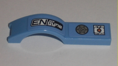 Vehicle, Mudguard 1 x 4 1/2 with 'ENgyne' and 'EYEWEAR' Pattern Model Right Side (Stickers) - Set 8193