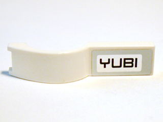 Vehicle, Mudguard 1 x 4 1/2 with 'YUBI' Pattern Model Right Side (Sticker) - Set 8149