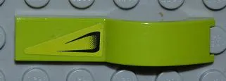 Vehicle, Mudguard 1 x 4 1/2 with Air Vent on Lime Background Pattern Model Left Side (Sticker) - Set 8186